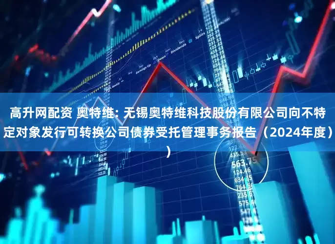 高升网配资 奥特维: 无锡奥特维科技股份有限公司向不特定对象发行可转换公司债券受托管理事务报告（2024年度）