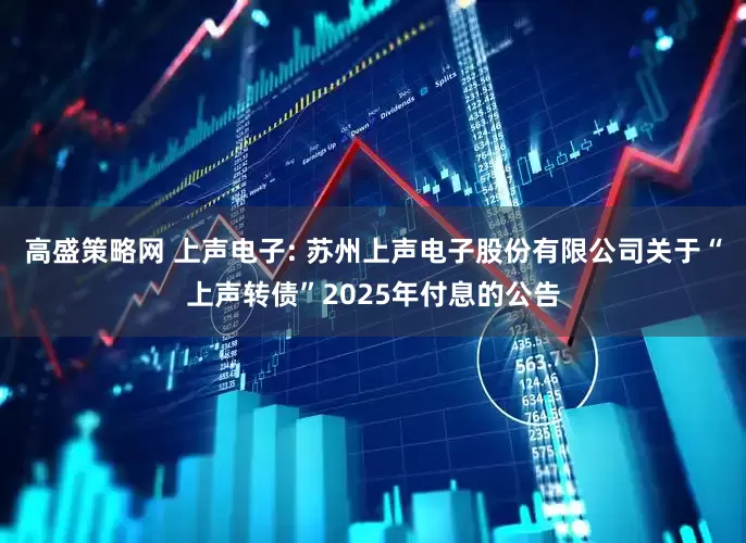 高盛策略网 上声电子: 苏州上声电子股份有限公司关于“上声转债”2025年付息的公告